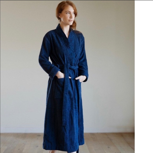 Pure Fiber PLEATED FRONT Terry Robe Size S/M - Picture 3 of 7